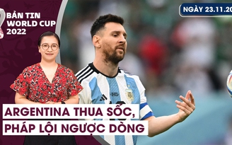 Bản tin World Cup (23.11): Messi lập kỷ lục ngày Argentina gặp ‘ác mộng’ | Cúp vàng xuất hiện ở Hà Nội