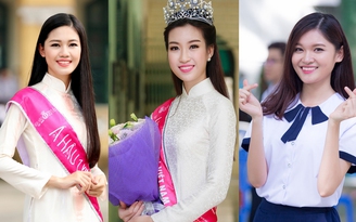 Top 3 Hoa hậu Việt Nam 2016 về trường cũ dự lễ khai giảng