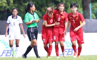 Tuyển bóng đá nữ Việt Nam bị Thái Lan cầm chân