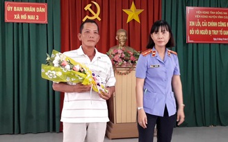 Viện KSND H.Vĩnh Cửu xin lỗi ông Bùi Xuân Quang vì oan sai