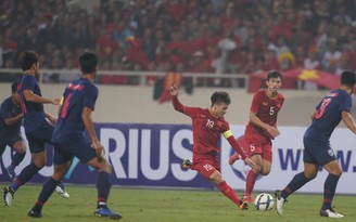U.23 Việt Nam đấu với U.23 Myanmar trên sân Phú Thọ