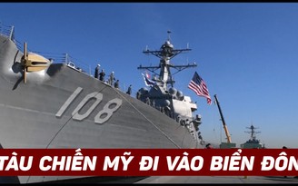 Tàu chiến Mỹ đi vào biển Đông