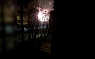 Xuất hiện hình ảnh súng nổ tại thủ đô Ukraine