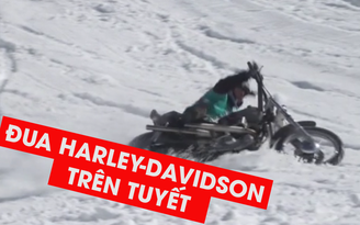 Đua xe Harley-Davidson trên tuyết và cái kết