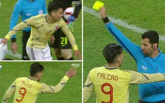 Falcao nổi đóa ném phăng hộp y tế của đội tuyển Hàn Quốc