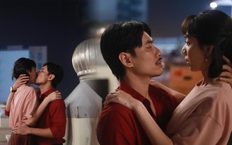 Thu Trang và Kiều Minh Tuấn lần đầu hôn thật, dân mạng gọi tên Tiến Luật