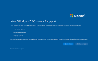 Nhiều chương trình diệt virus tiếp tục hỗ trợ Windows 7