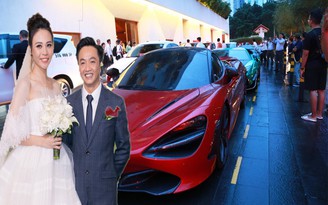 Dàn siêu xe gây “náo loạn” tại đám cưới Cường Đôla