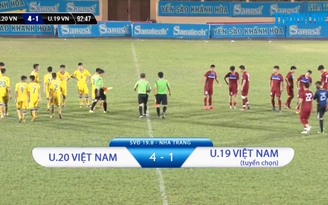 U.20 Việt Nam dễ dàng đè bẹp đàn em U.19