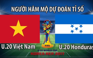 Người hâm mộ dự đoạn kết quả trận U.20 Việt Nam - U.20 Honduras