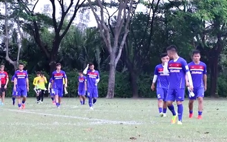 Đội tuyển U.22 Việt Nam tập luyện tại đại học RMIT