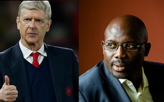 HLV Wenger lầm tưởng Weah đã trở thành tổng thống Liberia