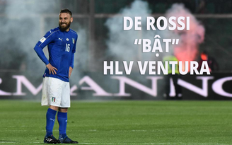 Ý bị loại, De Rossi 'bật' HLV Ventura