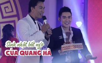 Quang Hà bất ngờ được tổ chức sinh nhật trên sân khấu