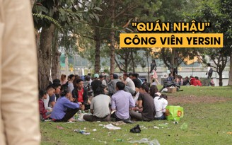 Công viên Yersin Đà Lạt thành quán nhậu, du khách Anh giật mình vì rác