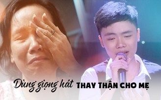 Cậu bé Giọng Hát Việt Nhí mơ dùng giọng hát hát kiếm tiền thay thận cho mẹ