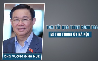 Tóm tắt quá trình công tác của ông Vương Đình Huệ, Bí thư Thành ủy Hà Nội