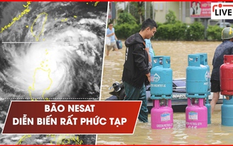 TRỰC TIẾP: Bão Nesat đang mạnh lên | miền Trung thiệt hại nặng vì mưa lũ