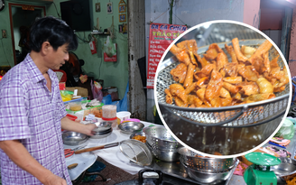 Lòng mề gà ướp thảo dược chiên giòn kiểu Hoa khiến thực khách mê mệt