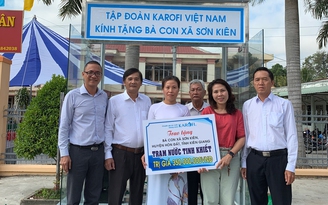 Karofi tặng trạm cấp nước tinh khiết cho dân vùng nhiễm mặn xã Sơn Kiên, Kiên Giang