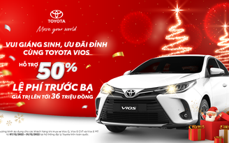 ‘Vui Giáng sinh, ưu đãi đỉnh cùng Toyota Vios’ dành cho khách hàng mua xe tháng 12.2022