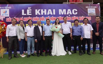 Khai mạc Giải bóng đá tranh cúp Phòng khám đa khoa Sài Gòn Châu Đức Khai mạc Giải bóng đá tranh cúp Phòng khám đa khoa Sài Gòn Châu Đức