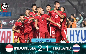 Indonesia lội ngược dòng, hạ Thái Lan ở chung kết lượt đi AFF Cup