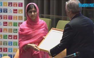 Chủ nhân giải Nobel 17 tuổi được Liên Hiệp Quốc vinh danh
