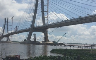 Hợp long cầu Vàm Cống dài 3 km, bắc qua sông Hậu