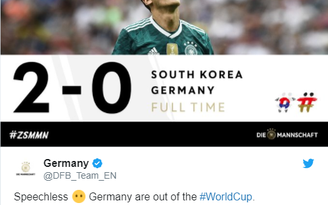 Phản ứng của người Đức trước cú sốc ở World Cup 2018: ‘Cạn lời’