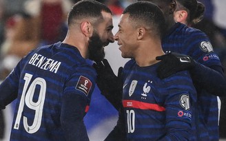 Vòng loại World Cup 2022: Bộ đôi Mbappe - Benzema lại 'nổ', tuyển Pháp gửi quà cho Ukraine