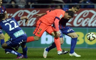La liga: Eibar vs Barcelona 0 - 2
