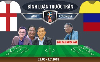[BÌNH LUẬN TRƯỚC TRẬN] World Cup 2018: Anh - Colombia