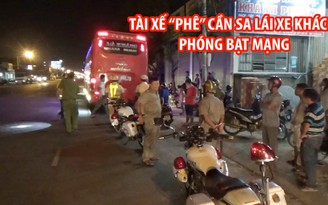 Phát hiện tài xế “phê” cần sa lái xe khách phóng bạt mạng