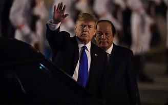 Tổng thống Donald Trump đã đến Hà Nội