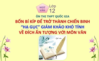 [ÔN THI THPT QUỐC GIA 2019] MÔN VĂN: Chuyên đề 7 - Bốn bí kíp để về đích ấn tượng với môn văn