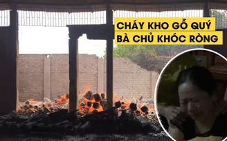 Bà chủ khóc thảm thiết vì cháy kho gỗ quý tiền tỉ 160 tấn ở Hà Tĩnh