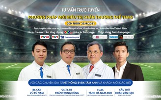 TRỰC TUYẾN: Điều trị chấn thương thể thao: Đứt/giãn dây chằng, Bong gân Gãy xương, căng cơ