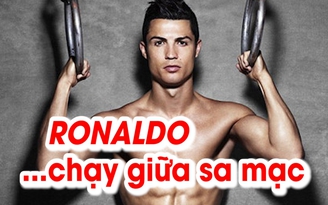 Ronaldo gây sốt khi chạy băng sa mạc giữa đêm để rèn thể lực