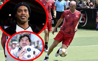 Ngây ngất với kỹ năng đỉnh cao của Zidane, Ronaldinho và các huyền thoại bóng đá