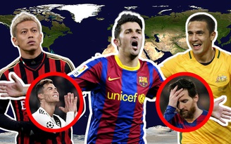 Messi, Ronaldo cũng chào thua kỷ lục ghi bàn 'khủng' của Honda, Cahill, Villa