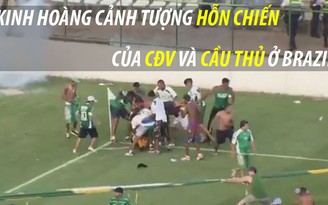 Sốc: Cầu thủ và CĐV hỗn chiến ngay trên sân bóng