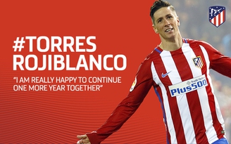 CHÍNH THỨC: Torres ký hợp đồng mới với Atletico Madrid