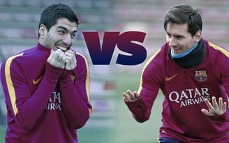 Messi và Suarez tâng bóng bằng đầu cực đỉnh trong hồ bơi