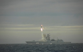 Nga lại phóng tên lửa bội siêu thanh Zircon 'vô đối' diệt mục tiêu cách 1.000 km