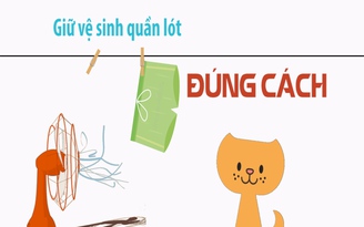 Giữ vệ sinh quần lót đúng cách