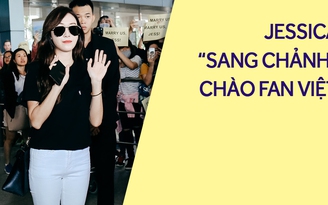 “Công chúa băng giá” Jessica rạng ngời khi xuất hiện tại Việt Nam