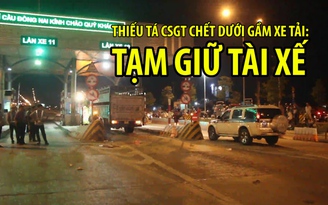 Vụ thiếu tá CSGT chết dưới gầm xe tải: Tạm giữ tài xế sau khi đầu thú