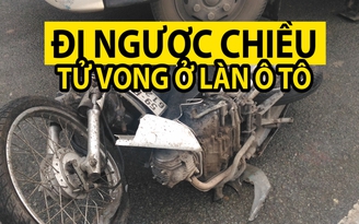 Chạy xe máy ngược chiều trong làn ô tô, thanh niên tử vong tại chỗ