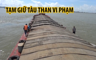 Tạm giữ tàu vi phạm chở 800 tấn bã xít trên biển Hải Phòng